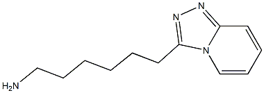 6-[1,2,4]triazolo[4,3-a]pyridin-3-ylhexan-1-amine Struktur