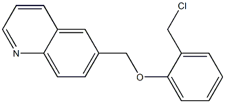 6-[2-(chloromethyl)phenoxymethyl]quinoline Struktur