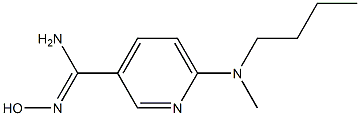 6-[butyl(methyl)amino]-N'-hydroxypyridine-3-carboximidamide Struktur