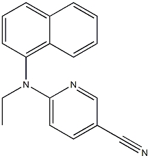 6-[ethyl(naphthalen-1-yl)amino]pyridine-3-carbonitrile Struktur