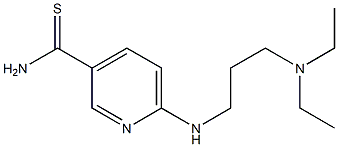 6-{[3-(diethylamino)propyl]amino}pyridine-3-carbothioamide Struktur