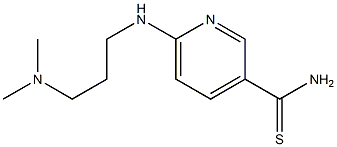 6-{[3-(dimethylamino)propyl]amino}pyridine-3-carbothioamide Struktur