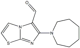 6-azepan-1-ylimidazo[2,1-b][1,3]thiazole-5-carbaldehyde Struktur