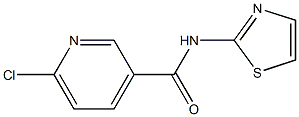 6-chloro-N-(1,3-thiazol-2-yl)pyridine-3-carboxamide Struktur