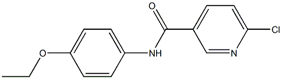 6-chloro-N-(4-ethoxyphenyl)pyridine-3-carboxamide Struktur