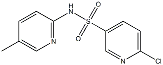 6-chloro-N-(5-methylpyridin-2-yl)pyridine-3-sulfonamide Struktur