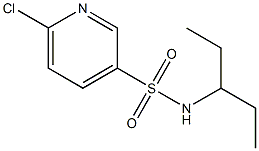 6-chloro-N-(pentan-3-yl)pyridine-3-sulfonamide Struktur