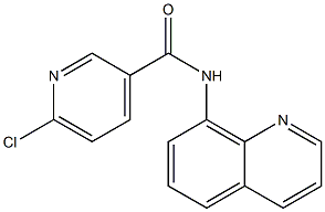 6-chloro-N-(quinolin-8-yl)pyridine-3-carboxamide Struktur