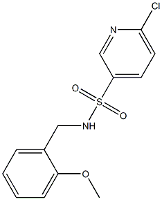 6-chloro-N-[(2-methoxyphenyl)methyl]pyridine-3-sulfonamide Struktur