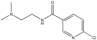 6-chloro-N-[2-(dimethylamino)ethyl]pyridine-3-carboxamide Struktur