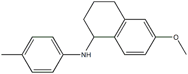 6-methoxy-N-(4-methylphenyl)-1,2,3,4-tetrahydronaphthalen-1-amine Struktur