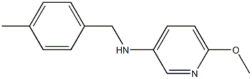 6-methoxy-N-[(4-methylphenyl)methyl]pyridin-3-amine Struktur