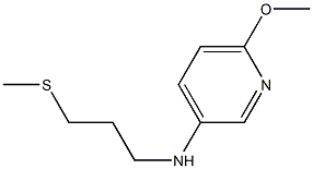 6-methoxy-N-[3-(methylsulfanyl)propyl]pyridin-3-amine Struktur