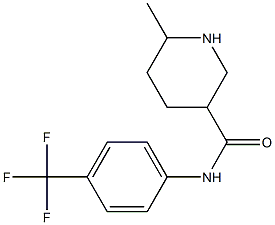 6-methyl-N-[4-(trifluoromethyl)phenyl]piperidine-3-carboxamide Struktur