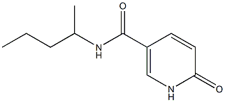 6-oxo-N-(pentan-2-yl)-1,6-dihydropyridine-3-carboxamide Struktur