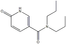 6-oxo-N,N-dipropyl-1,6-dihydropyridine-3-carboxamide Struktur