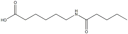 6-pentanamidohexanoic acid Struktur