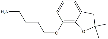 7-(4-aminobutoxy)-2,2-dimethyl-2,3-dihydro-1-benzofuran Struktur