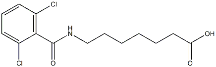 7-[(2,6-dichlorophenyl)formamido]heptanoic acid Struktur