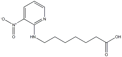 7-[(3-nitropyridin-2-yl)amino]heptanoic acid Struktur