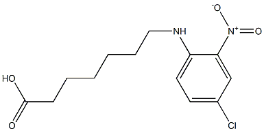 7-[(4-chloro-2-nitrophenyl)amino]heptanoic acid Struktur