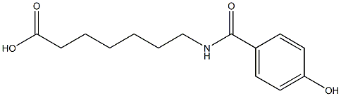 7-[(4-hydroxybenzoyl)amino]heptanoic acid Struktur