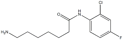 7-amino-N-(2-chloro-4-fluorophenyl)heptanamide Struktur