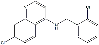 7-chloro-N-[(2-chlorophenyl)methyl]quinolin-4-amine Struktur