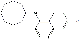 7-chloro-N-cyclooctylquinolin-4-amine Struktur