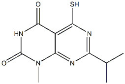 7-isopropyl-5-mercapto-1-methylpyrimido[4,5-d]pyrimidine-2,4(1H,3H)-dione Struktur