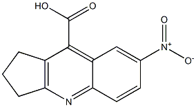 7-nitro-2,3-dihydro-1H-cyclopenta[b]quinoline-9-carboxylic acid Struktur