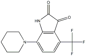 7-piperidin-1-yl-4-(trifluoromethyl)-1H-indole-2,3-dione Struktur