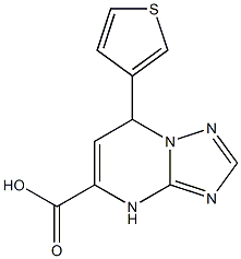 7-thien-3-yl-4,7-dihydro[1,2,4]triazolo[1,5-a]pyrimidine-5-carboxylic acid Struktur