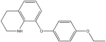 8-(4-ethoxyphenoxy)-1,2,3,4-tetrahydroquinoline Struktur