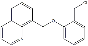 8-[2-(chloromethyl)phenoxymethyl]quinoline Struktur