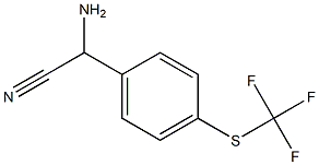 amino{4-[(trifluoromethyl)thio]phenyl}acetonitrile Struktur