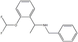 benzyl({1-[2-(difluoromethoxy)phenyl]ethyl})amine Struktur