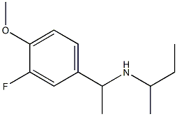 butan-2-yl[1-(3-fluoro-4-methoxyphenyl)ethyl]amine Struktur