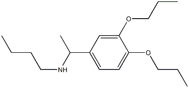 butyl[1-(3,4-dipropoxyphenyl)ethyl]amine Struktur