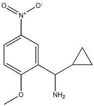 cyclopropyl(2-methoxy-5-nitrophenyl)methanamine Struktur