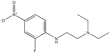 diethyl({2-[(2-fluoro-4-nitrophenyl)amino]ethyl})amine Struktur