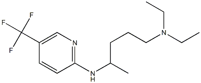 diethyl(4-{[5-(trifluoromethyl)pyridin-2-yl]amino}pentyl)amine Struktur