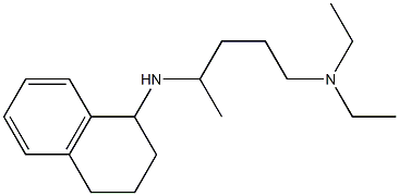 diethyl[4-(1,2,3,4-tetrahydronaphthalen-1-ylamino)pentyl]amine Struktur