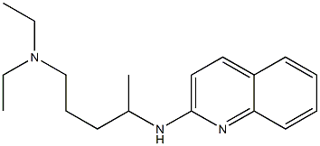 diethyl[4-(quinolin-2-ylamino)pentyl]amine Struktur