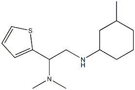 dimethyl({2-[(3-methylcyclohexyl)amino]-1-(thiophen-2-yl)ethyl})amine Struktur