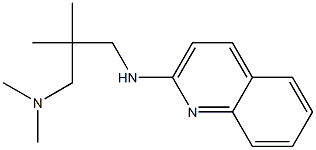 dimethyl({2-methyl-2-[(quinolin-2-ylamino)methyl]propyl})amine Struktur