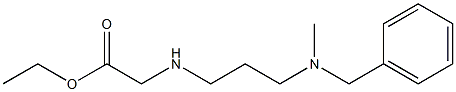 ethyl 2-({3-[benzyl(methyl)amino]propyl}amino)acetate Struktur