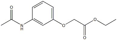 ethyl 2-(3-acetamidophenoxy)acetate Struktur