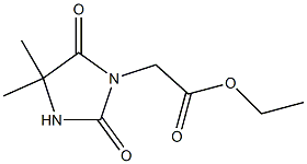 ethyl 2-(4,4-dimethyl-2,5-dioxoimidazolidin-1-yl)acetate Struktur