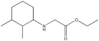 ethyl 2-[(2,3-dimethylcyclohexyl)amino]acetate Struktur